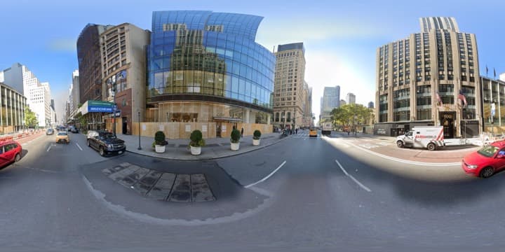 Street-level panorama of the same point captured in 2020.11